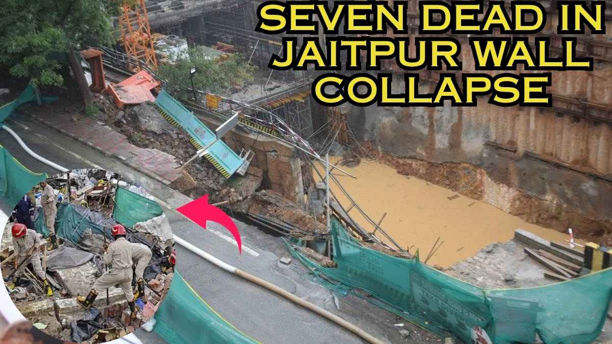 Delhi Metro Wall Collapse Triggers Road Cave-In Near Vasant Kunj