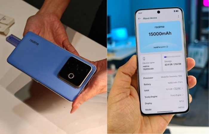 Realme has not shared any details about the 15000 mAh battery phone price in India