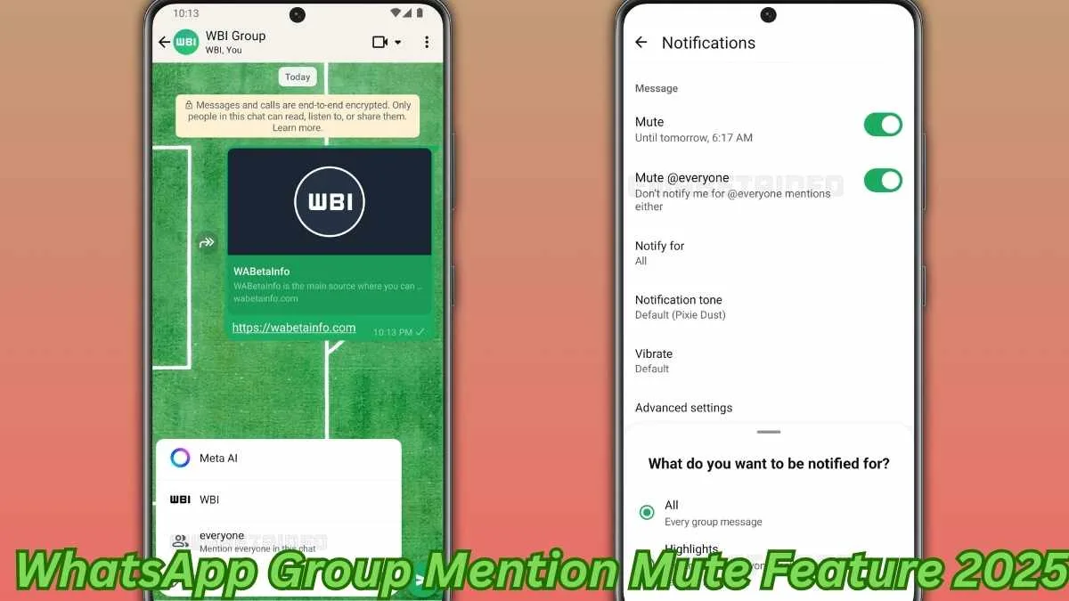 WhatsApp Group Mention Mute Feature 2025 