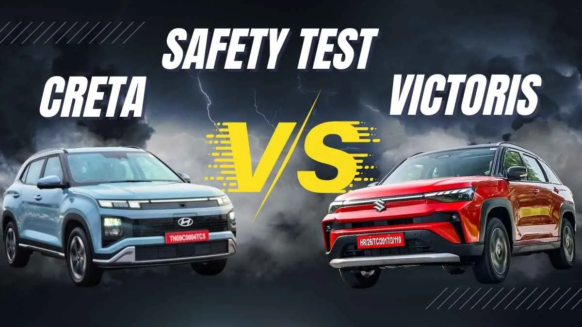 Maruti Victoris vs Creta Safety Test 2025