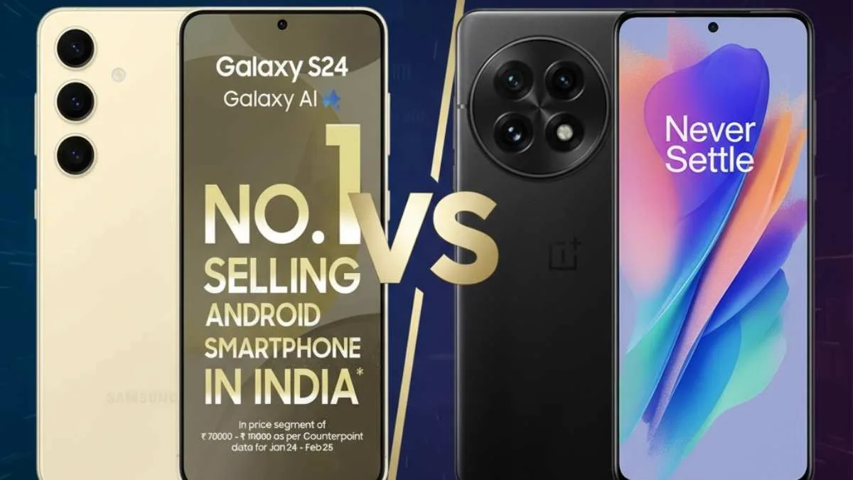 The OnePlus 13 vs Samsung S24 debate is heating up in 2025 (Image: AI-Generated)