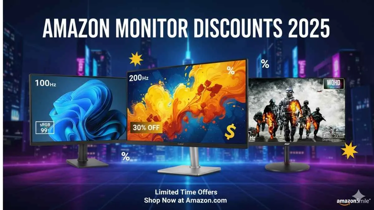 Amazon Monitor Discounts 2025 (Image: AI-Generated)