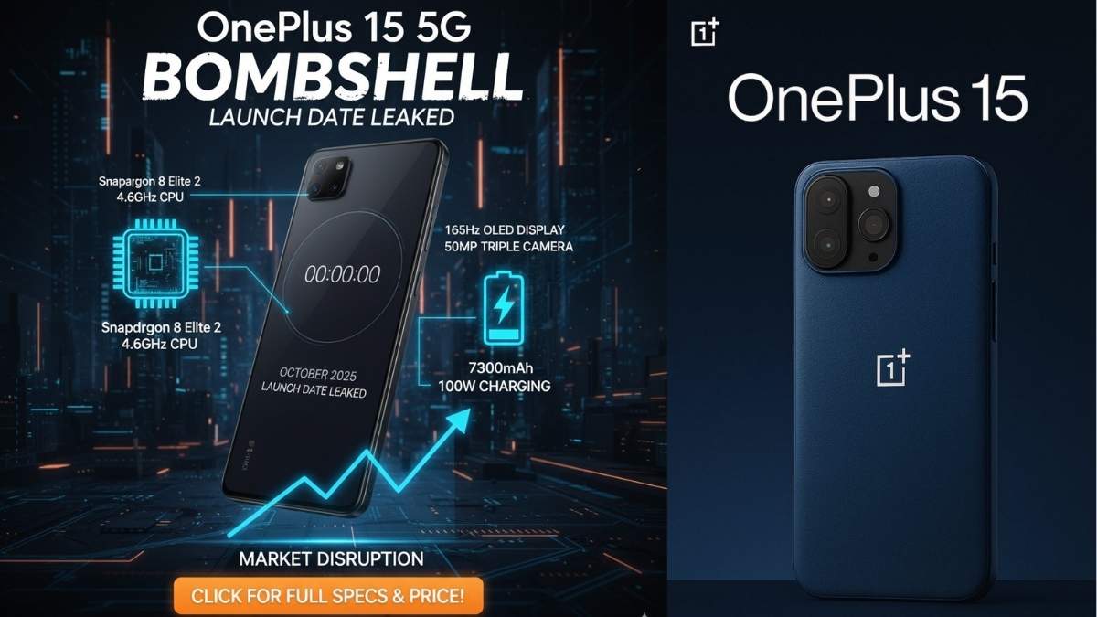 OnePlus 15 5G Launch Date
