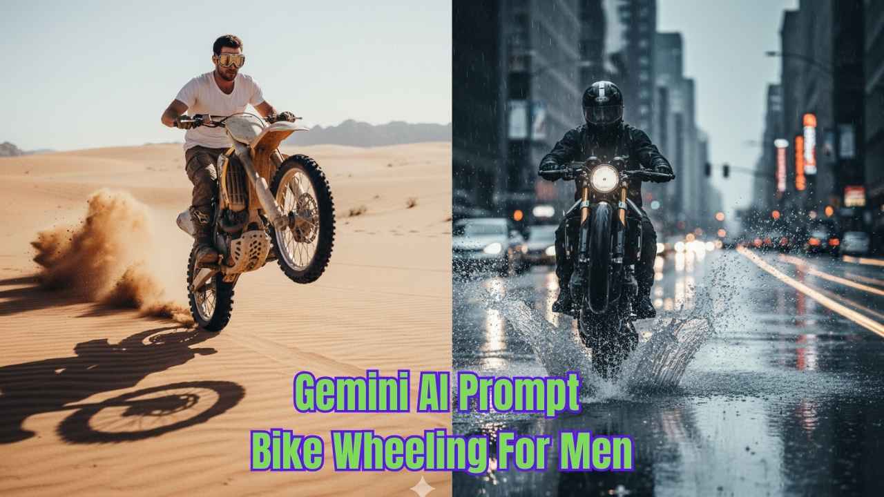 Bike Wheeling Prompt for Men ( Ai Generated By Gemini)