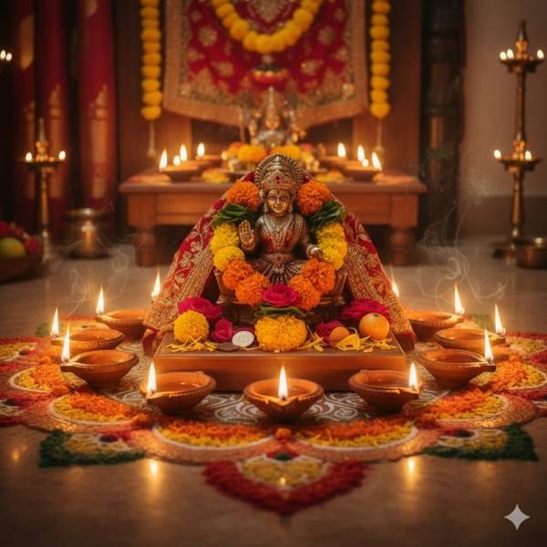  Laxmi Puja Photo Editing 2025 (Image: AI-Generated)