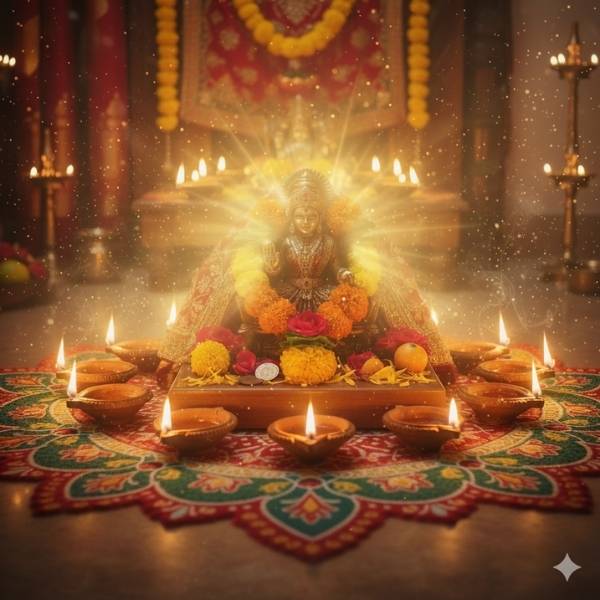 Laxmi Puja Photo Editing 2025 (Image: AI-Generated)