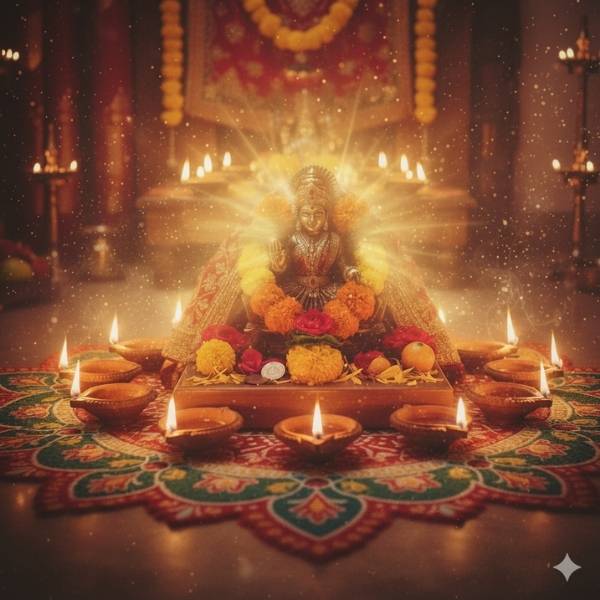 Laxmi Puja Photo Editing 2025 (Image: AI-Generated)