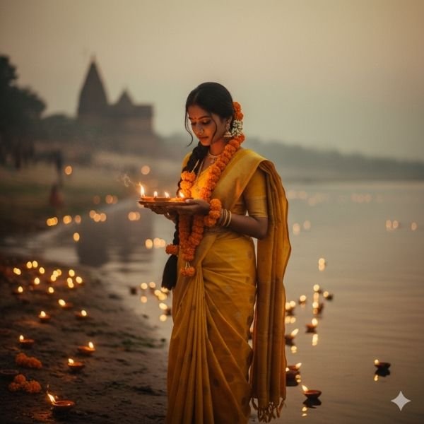 Gemini AI prompts for Chhath Puja woman look (Image: AI-Generated)