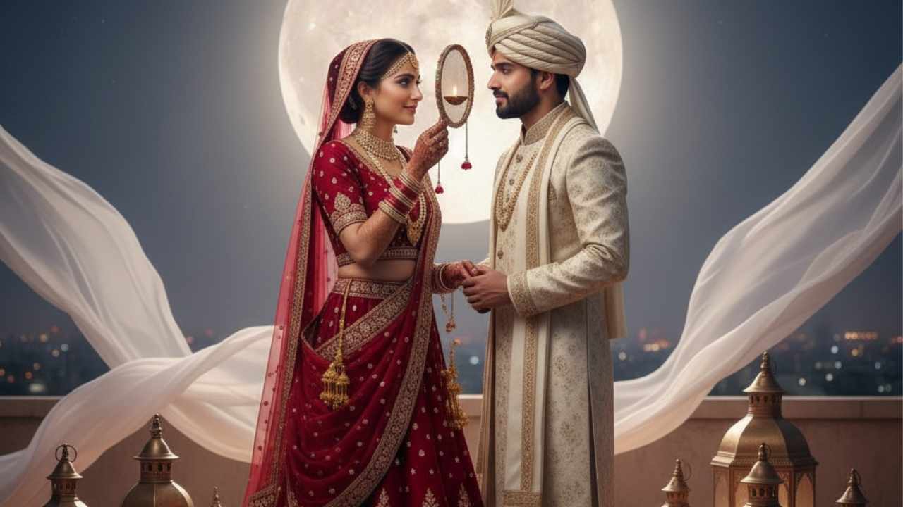 Karwa Chauth Creative AI Ideas 2025 (Image: AI-Generated)