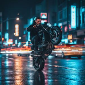 Bike Wheeling Prompt for Men ( Ai Generated By Gemini)