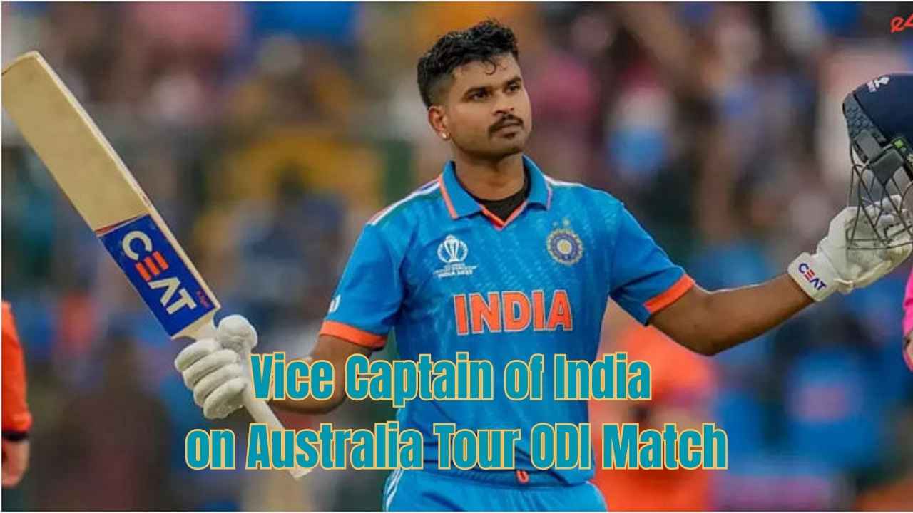 Shreyas Iyer Vice Captain India ODI Squad Australia Tour 2025