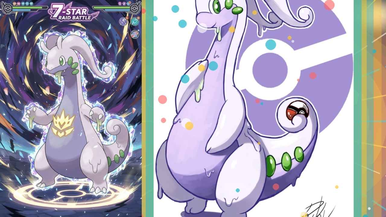 Goodra Mightiest Mark 7 Star Tera Raid (Image: AI-Generated)