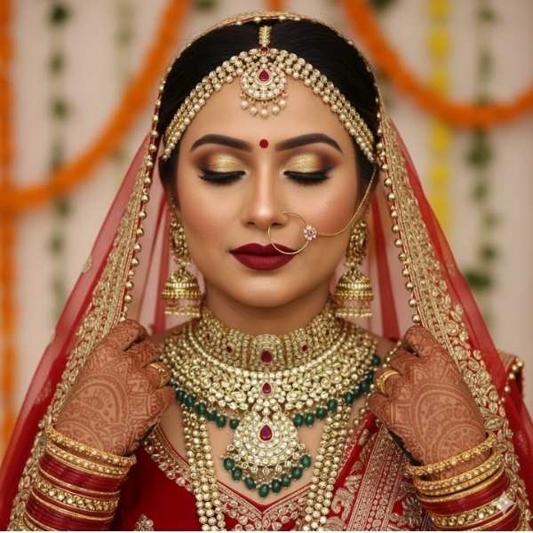 Best Gemini AI Prompts for Bridal Look (Image: AI-Generated)