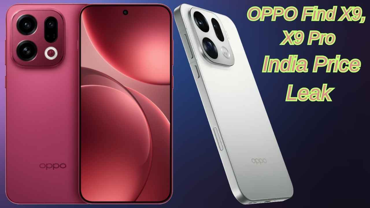 OPPO Find X9 and X9 Pro India price leak 